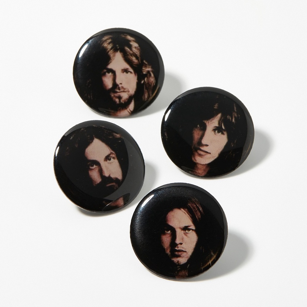 NWT UNDERCOVER SET OF BADGES PHOTOS OF PINK FLOYD MEMBERS